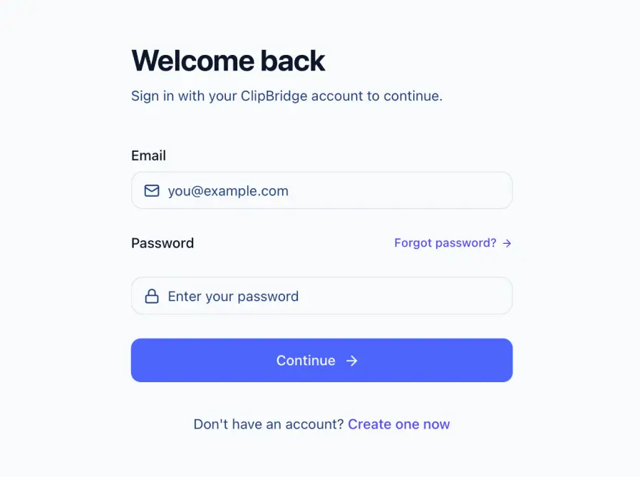 Account login illustration